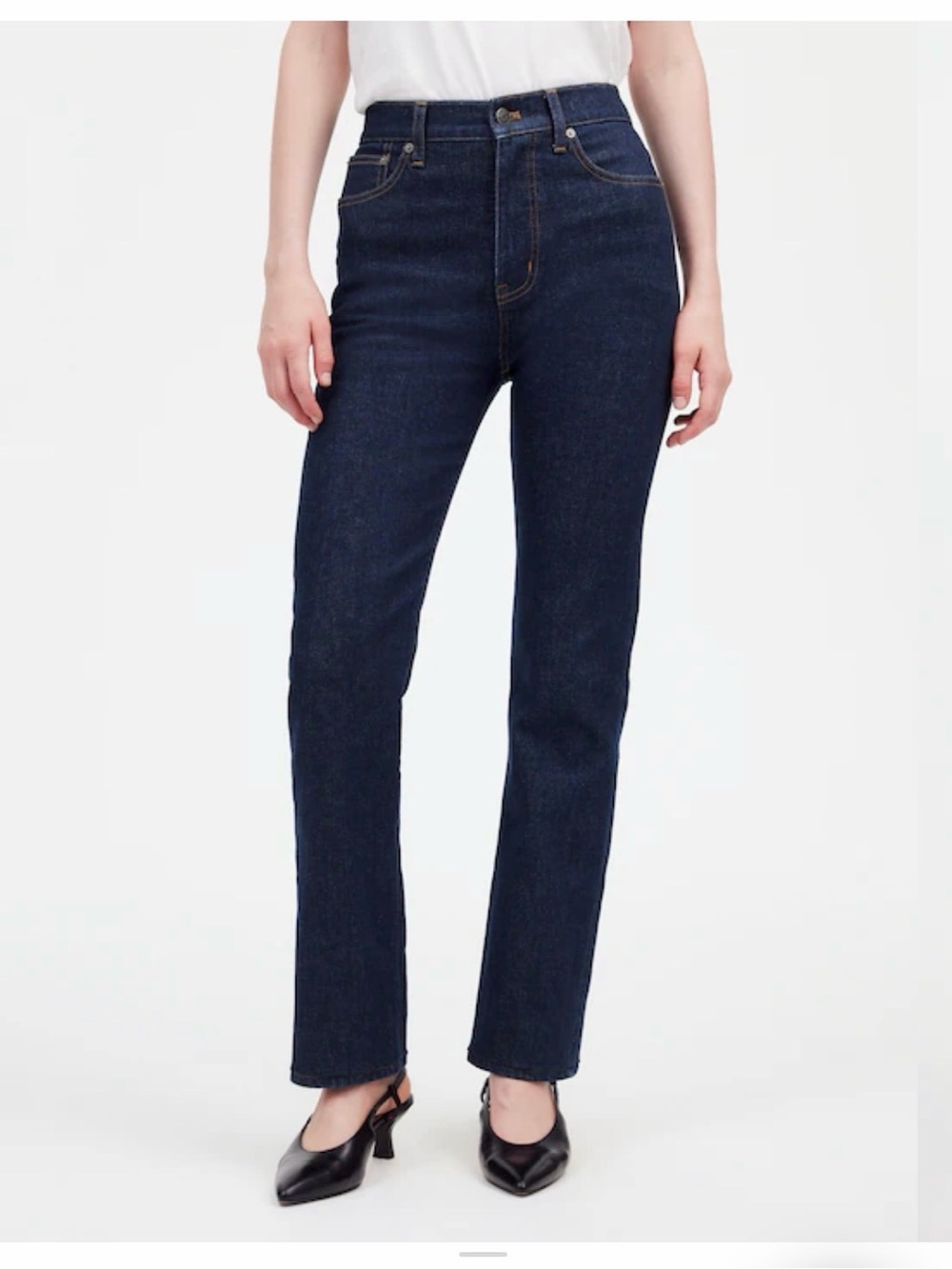 '90s Straight Jean Madewell Straight Leg Women’s Jeans in Dark Indigo